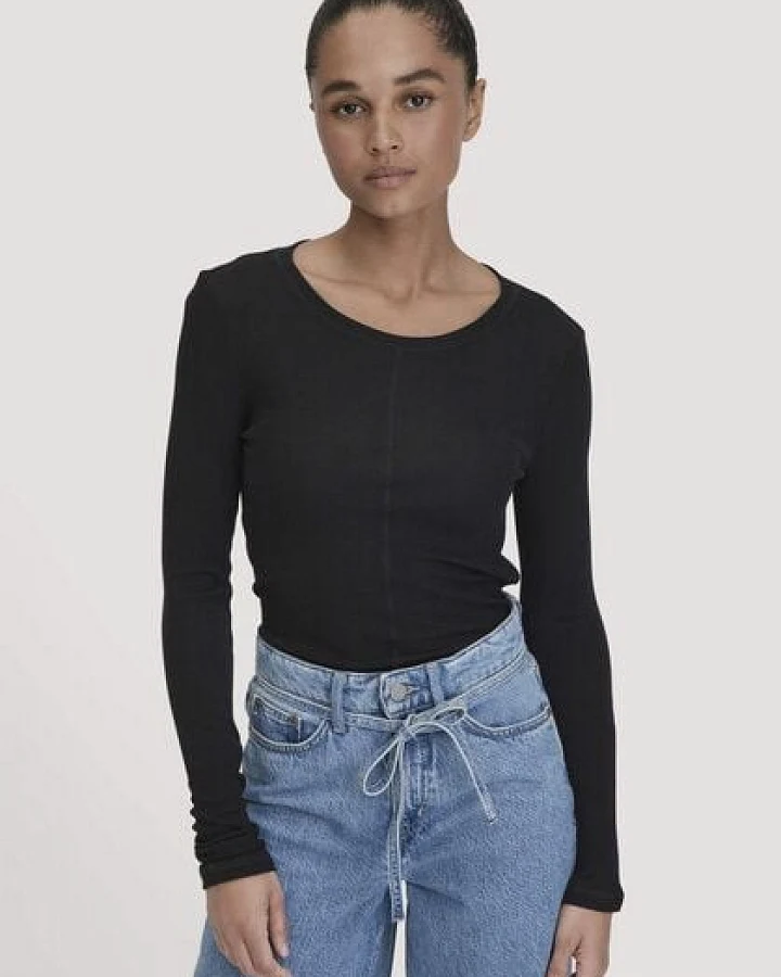 hessnatur Rib Shirt Slim aus Bio-Merinowolle und TENCEL Lyocell