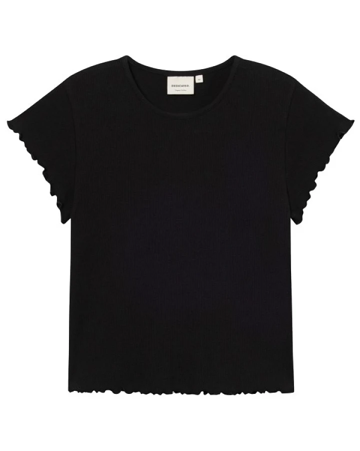 Produktseite: DEDICATED - Women's Rib Top Ven - T-Shirt Gr XS schwarz