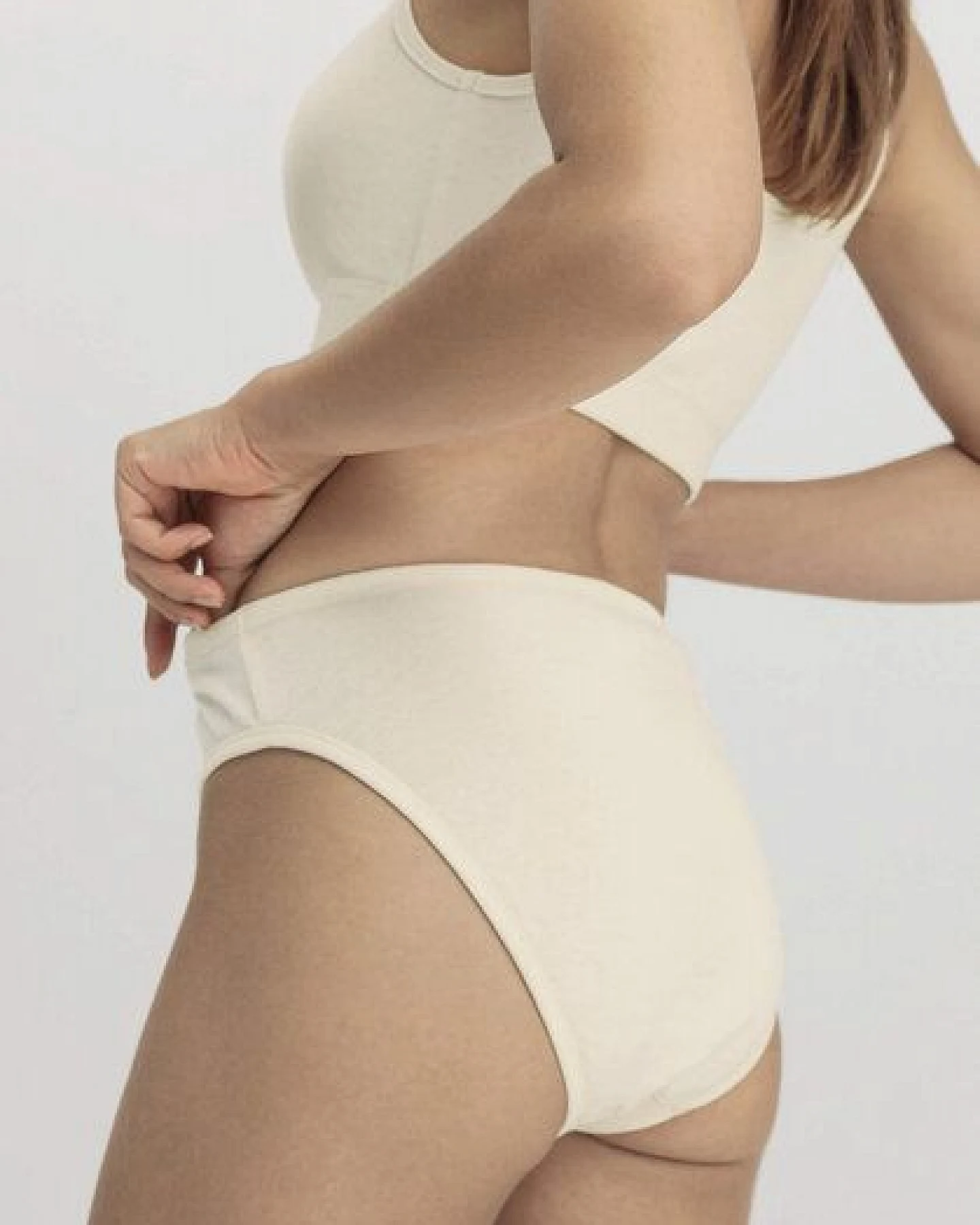 hessnatur Taillenslip High Waist 2er-Set PURE NATURE aus reiner Bio-Baumwolle – Ansicht 4