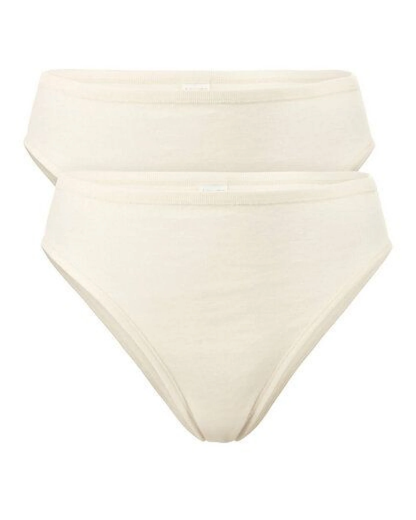 hessnatur Taillenslip High Waist 2er-Set PURE NATURE aus reiner Bio-Baumwolle – Ansicht 2