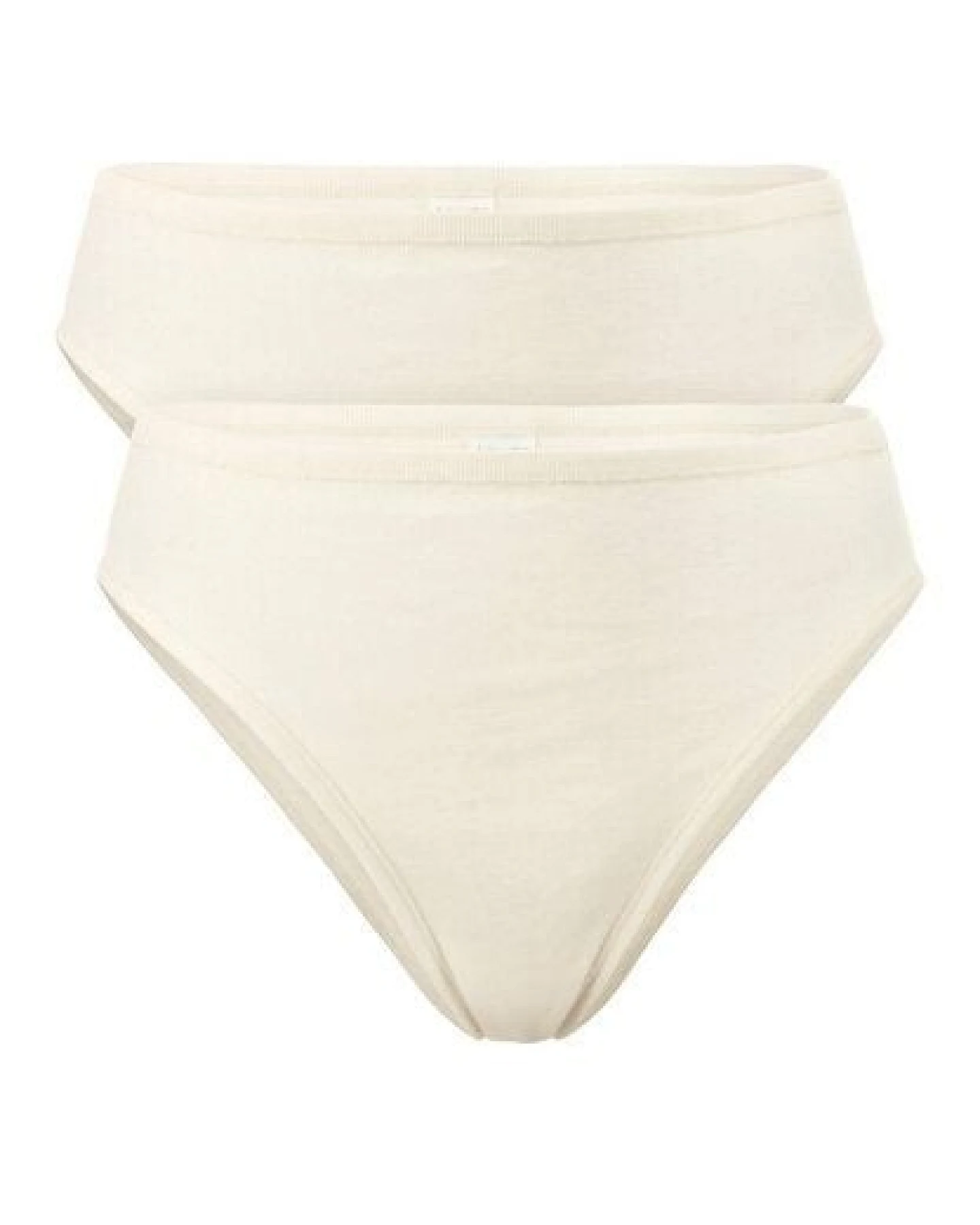 hessnatur Taillenslip High Waist 2er-Set PURE NATURE aus reiner Bio-Baumwolle – Ansicht 2