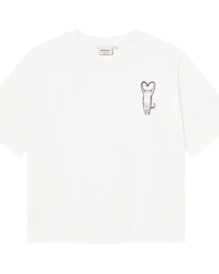 DEDICATED - Women's T-Shirt Vadstena - T-Shirt Gr S weiß