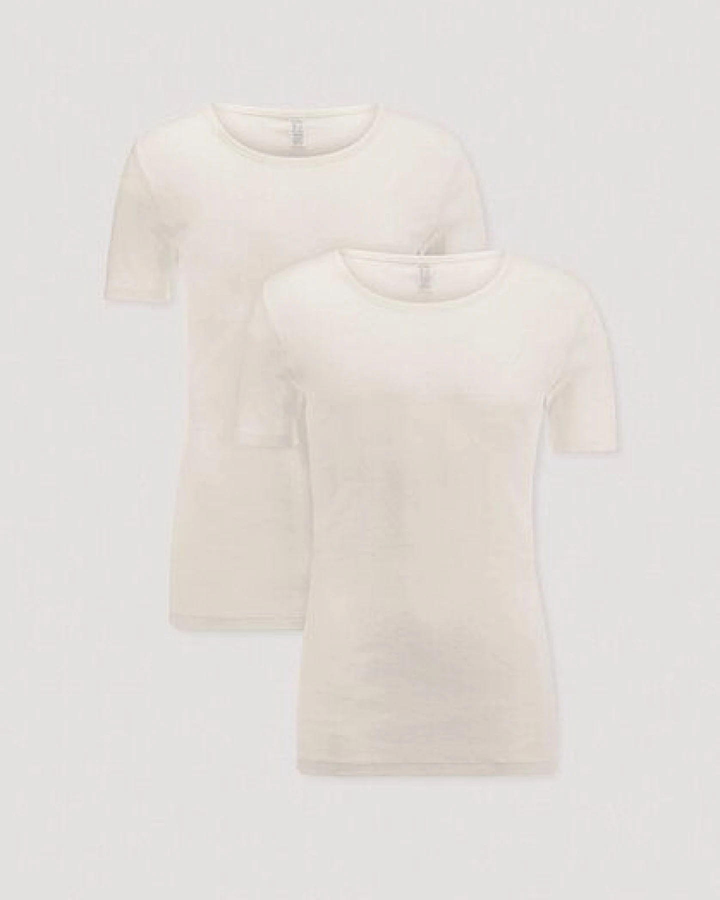 hessnatur T-Shirt Fitted 2er Pack PURE NATURE aus reiner Bio-Baumwolle – Ansicht 3