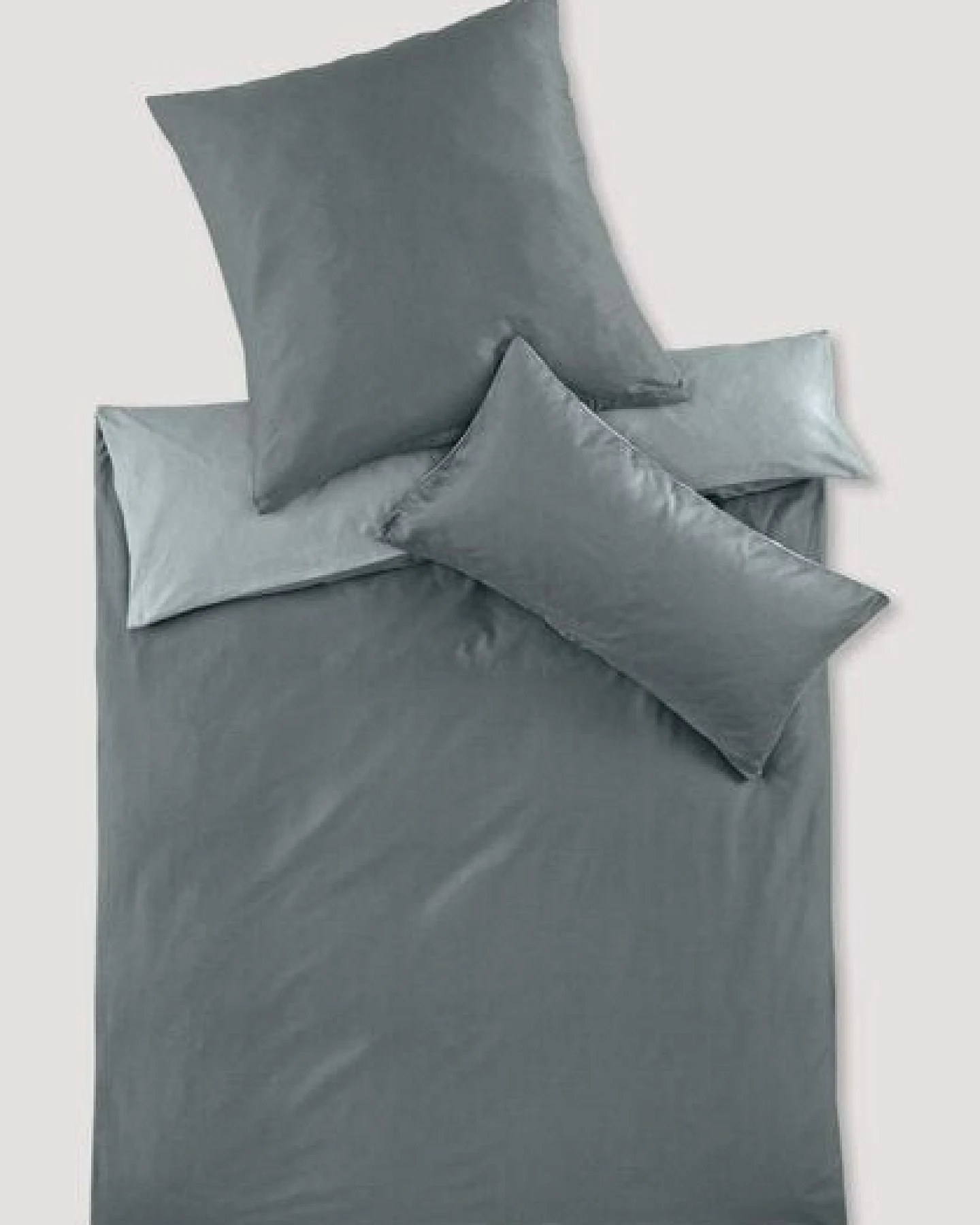 hessnatur Satin Wende Bettwäsche-Set aus reiner Bio-Baumwolle – Ansicht 4