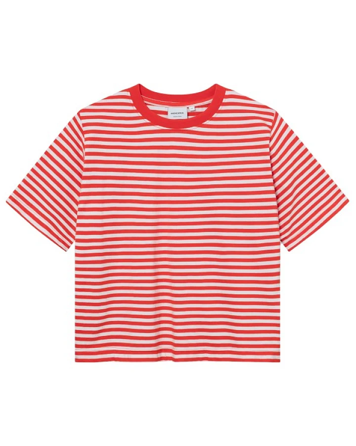 DEDICATED - Women's T-Shirt Vadstena - T-Shirt Gr L rosa/rot