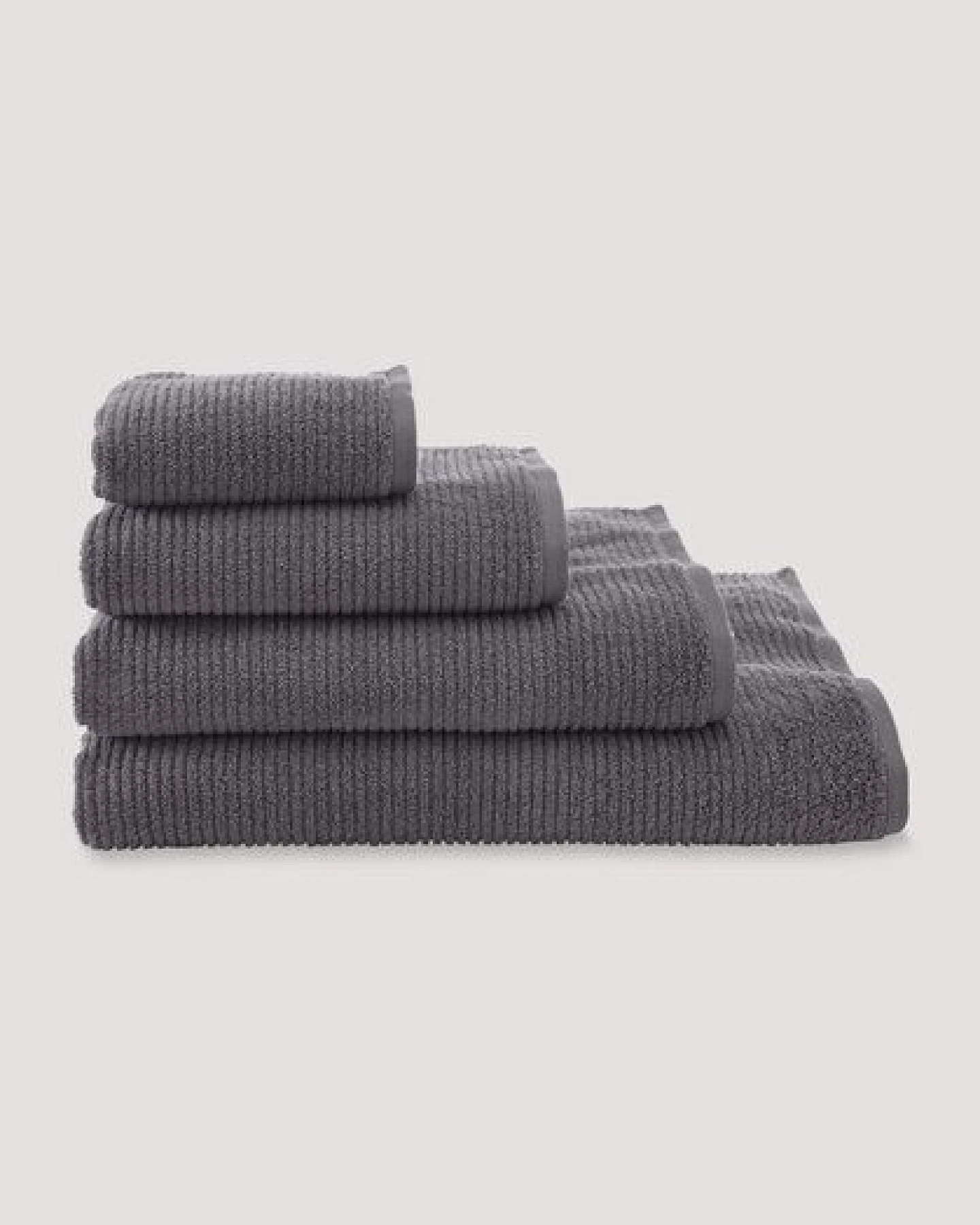 hessnatur Frottier Handtuch Rippstruktur aus reiner Bio-Baumwolle – Ansicht 2