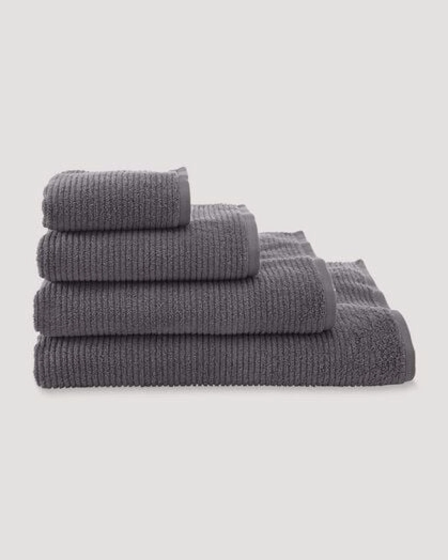 hessnatur Frottier Handtuch Rippstruktur aus reiner Bio-Baumwolle – Ansicht 2
