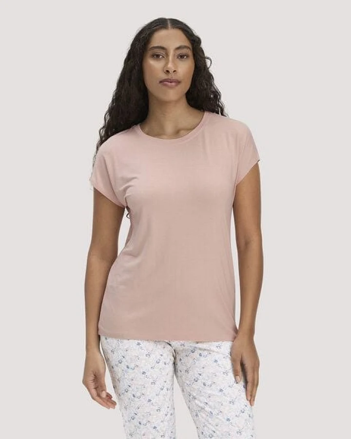 hessnatur Kurzarm Schlafshirt Relaxed PURE FLOW aus TENCEL Modal
