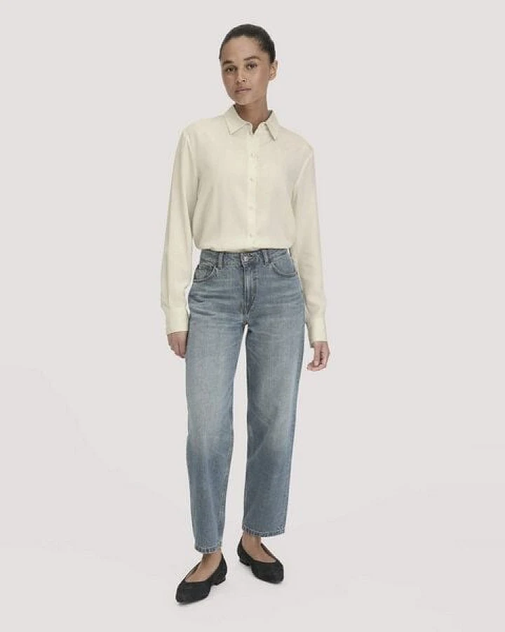hessnatur Jeans NELE High Rise Barrel Leg aus reinem Bio-Denim