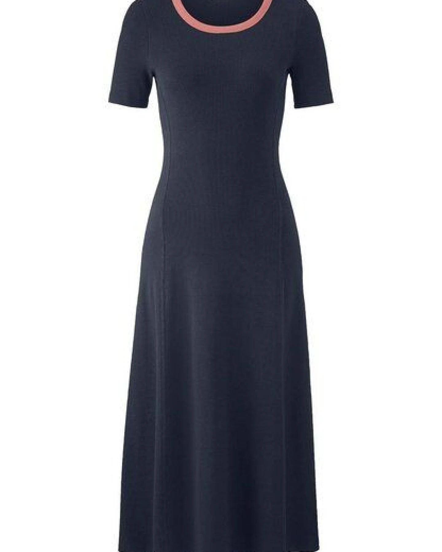 hessnatur Rib Jersey Kleid Midi Slim aus Bio-Baumwolle – Ansicht 3