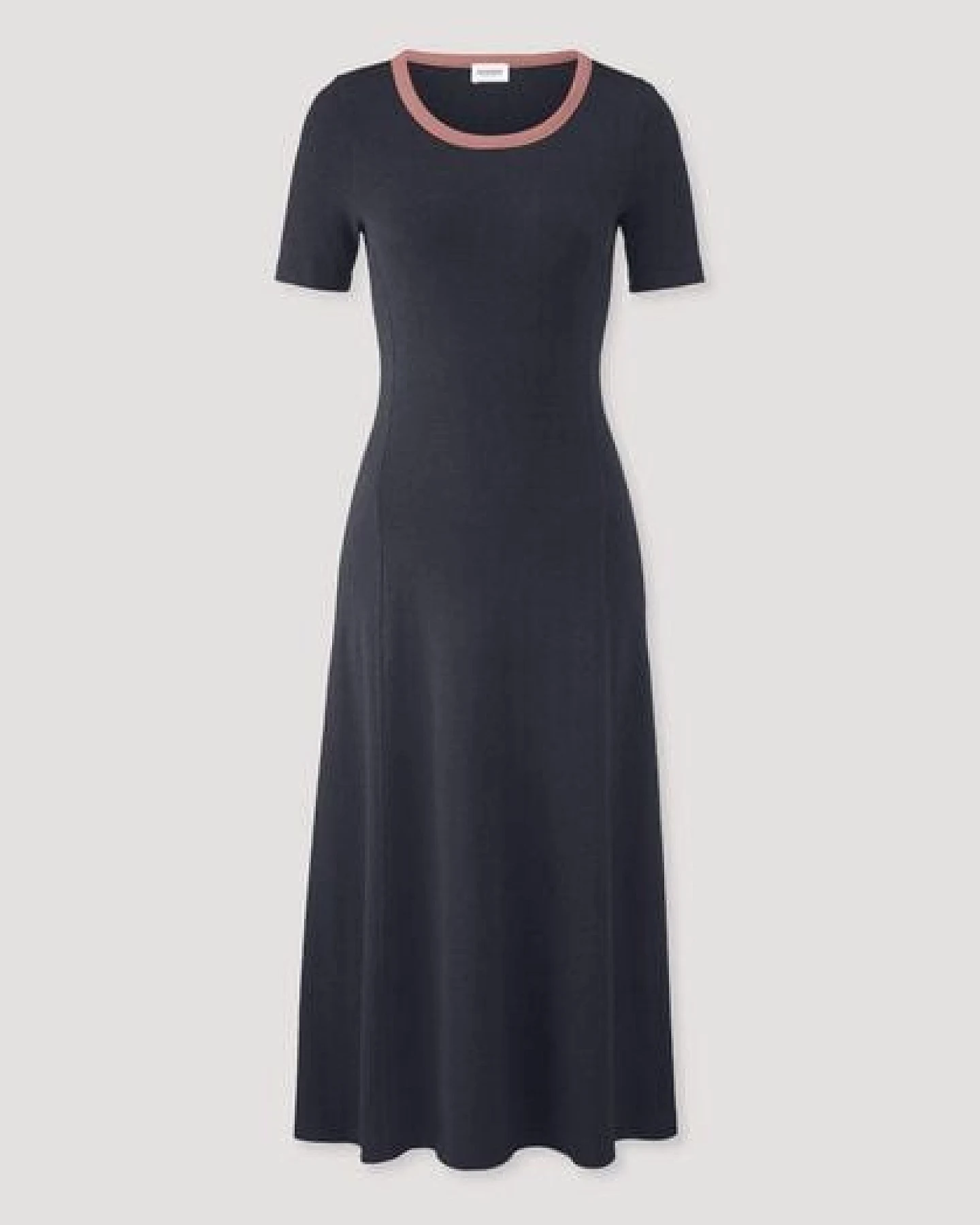 hessnatur Rib Jersey Kleid Midi Slim aus Bio-Baumwolle – Ansicht 4