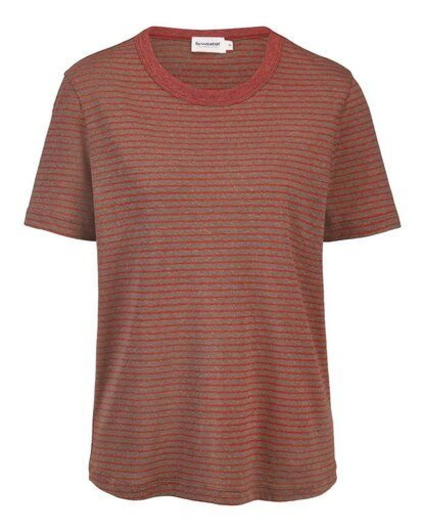 hessnatur Streifen T-Shirt Relaxed aus Leinen mit reiner Bio-Baumwolle – Ansicht 3