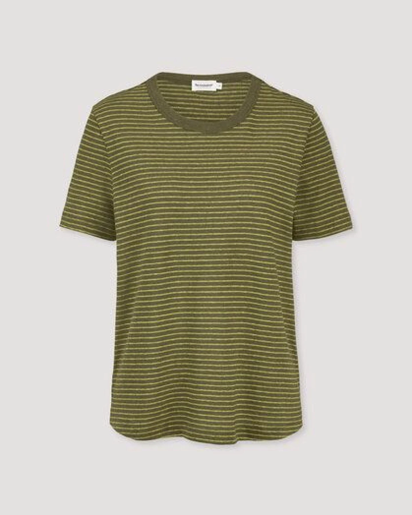 hessnatur Streifen T-Shirt Relaxed aus Leinen mit reiner Bio-Baumwolle – Ansicht 4