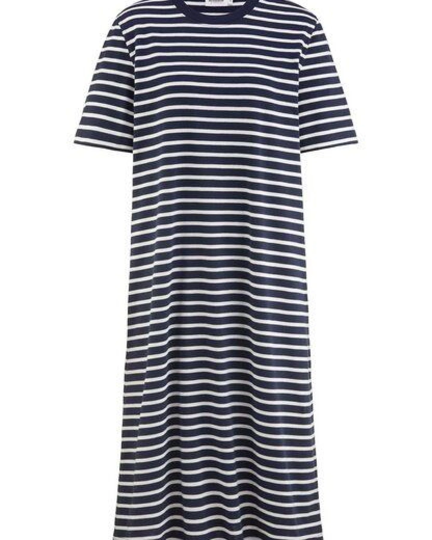 hessnatur Streifen Heavy Jersey Slub Kleid Knielang Relaxed aus reiner Bio-Baumwolle – Ansicht 3