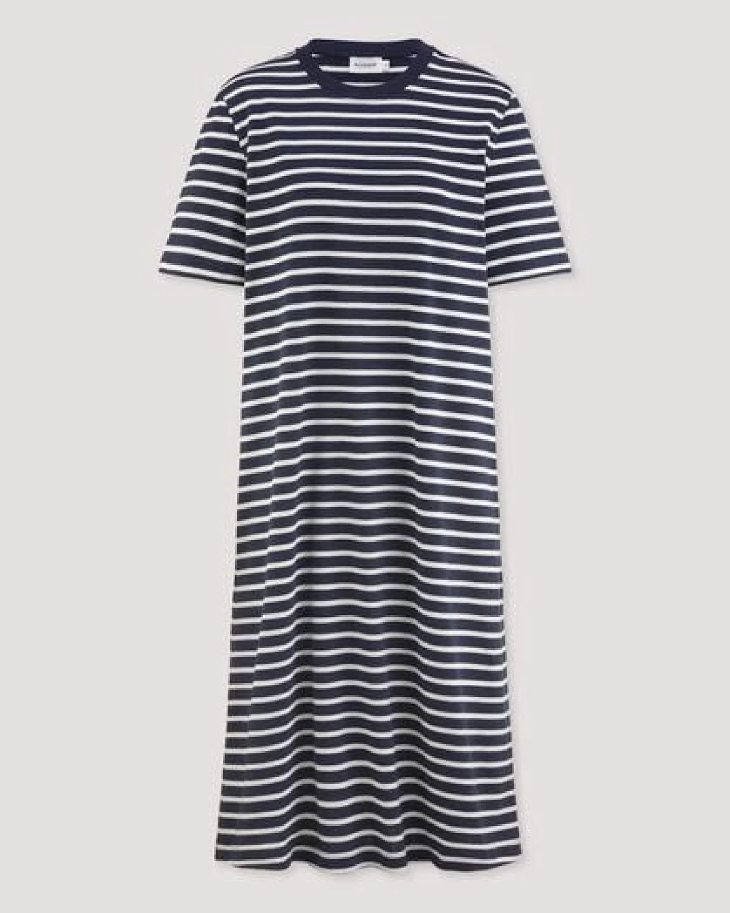 hessnatur Streifen Heavy Jersey Slub Kleid Knielang Relaxed aus reiner Bio-Baumwolle – Ansicht 4
