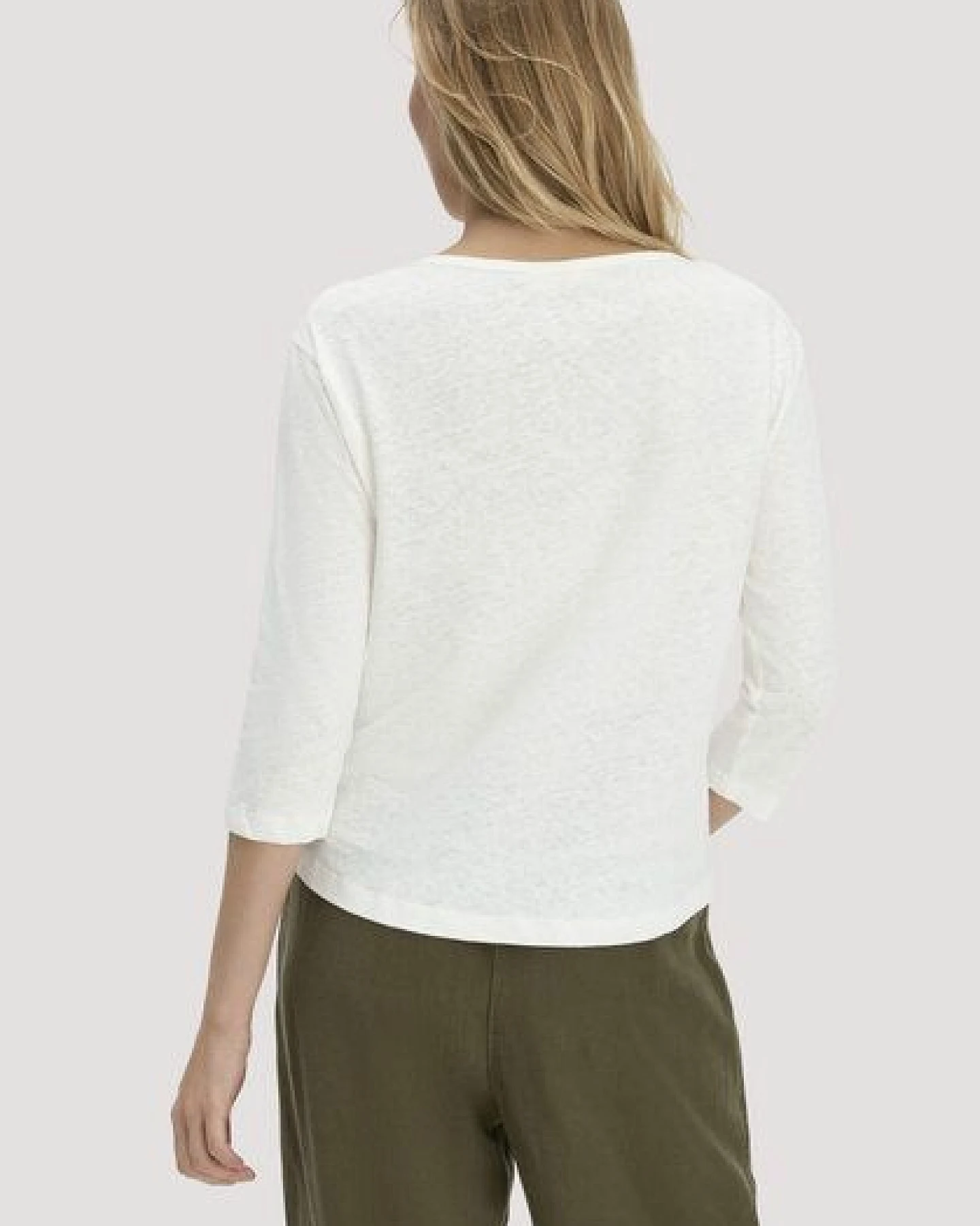 hessnatur Longsleeve Relaxed aus Leinen mit reiner Bio-Baumwolle – Ansicht 2