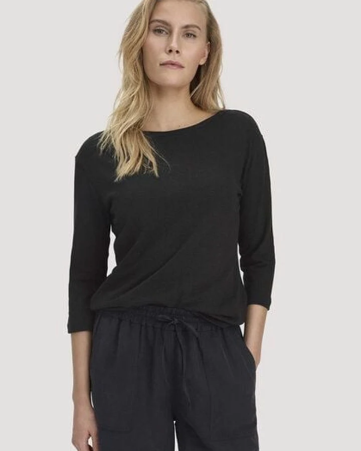 hessnatur Longsleeve Relaxed aus Leinen mit reiner Bio-Baumwolle