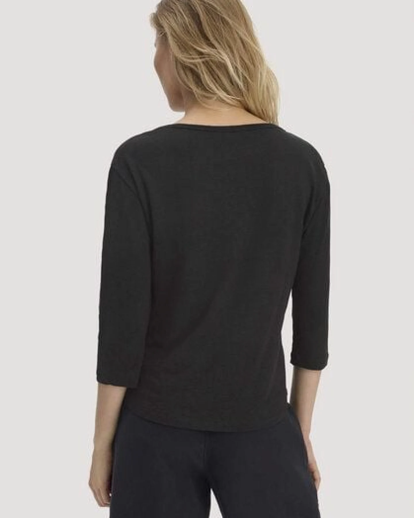 hessnatur Longsleeve Relaxed aus Leinen mit reiner Bio-Baumwolle – Ansicht 2