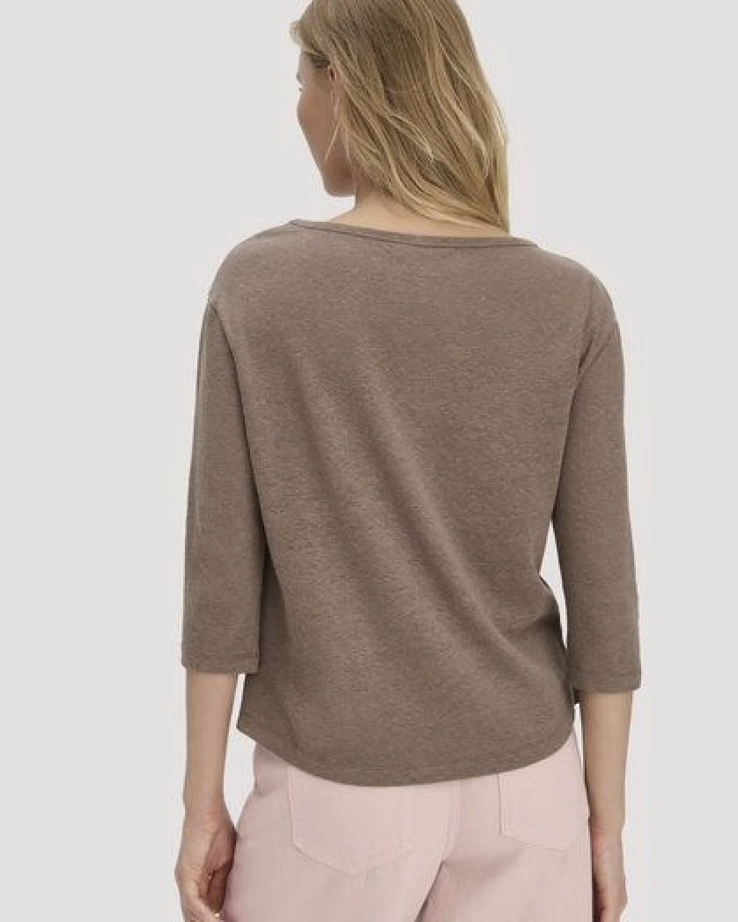 hessnatur Longsleeve Relaxed aus Leinen mit reiner Bio-Baumwolle – Ansicht 2