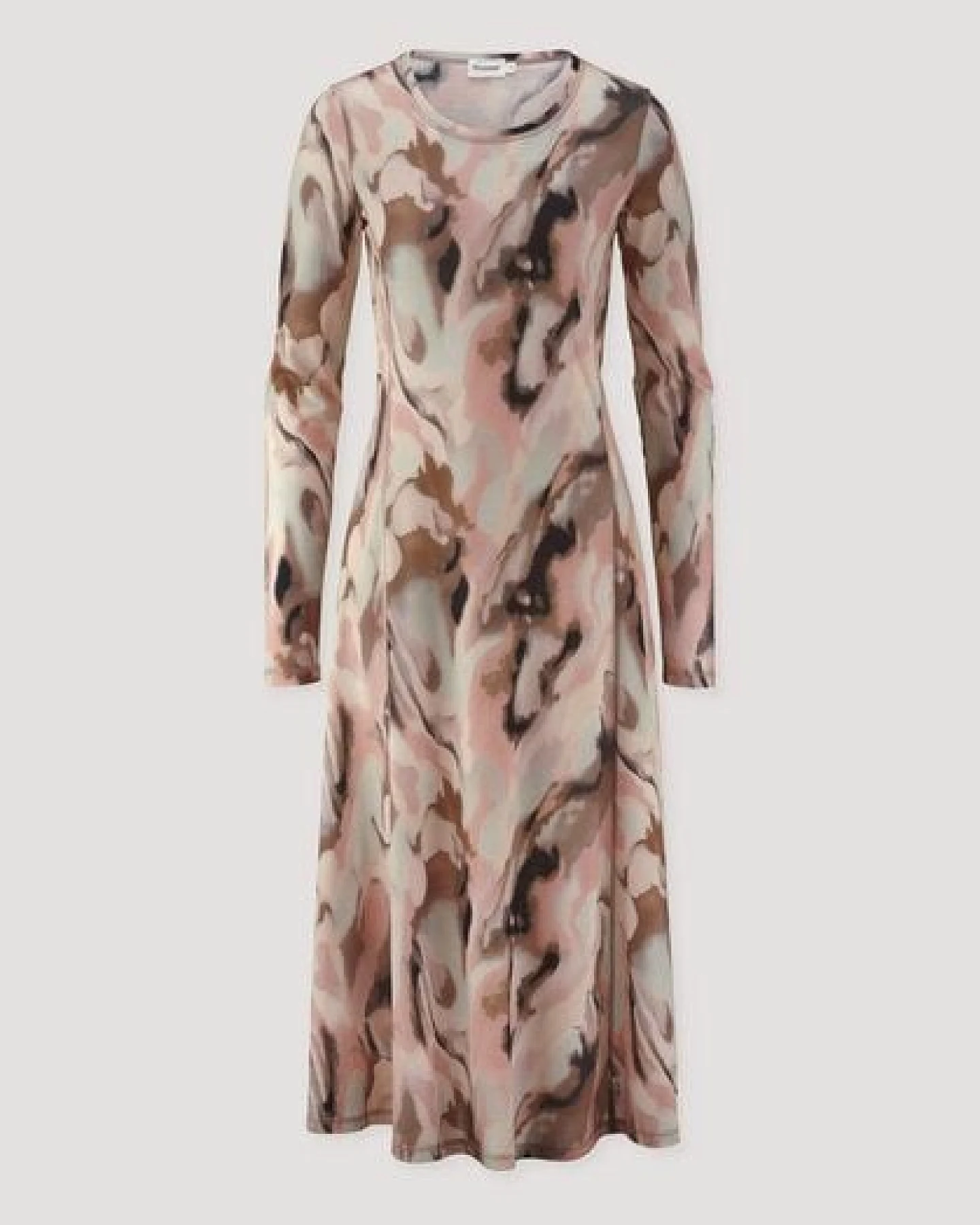 hessnatur Print Premium Light Jersey Kleid Midi Slim aus reiner Bio-Baumwolle – Ansicht 4