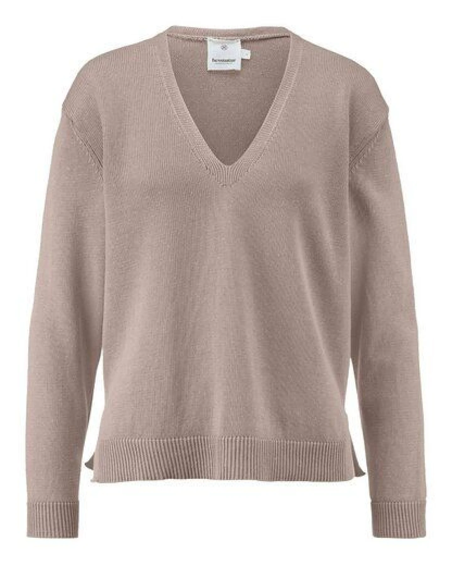 hessnatur Strick Pullover Relaxed aus Bio-Baumwolle mit edlem Leinen – Ansicht 3