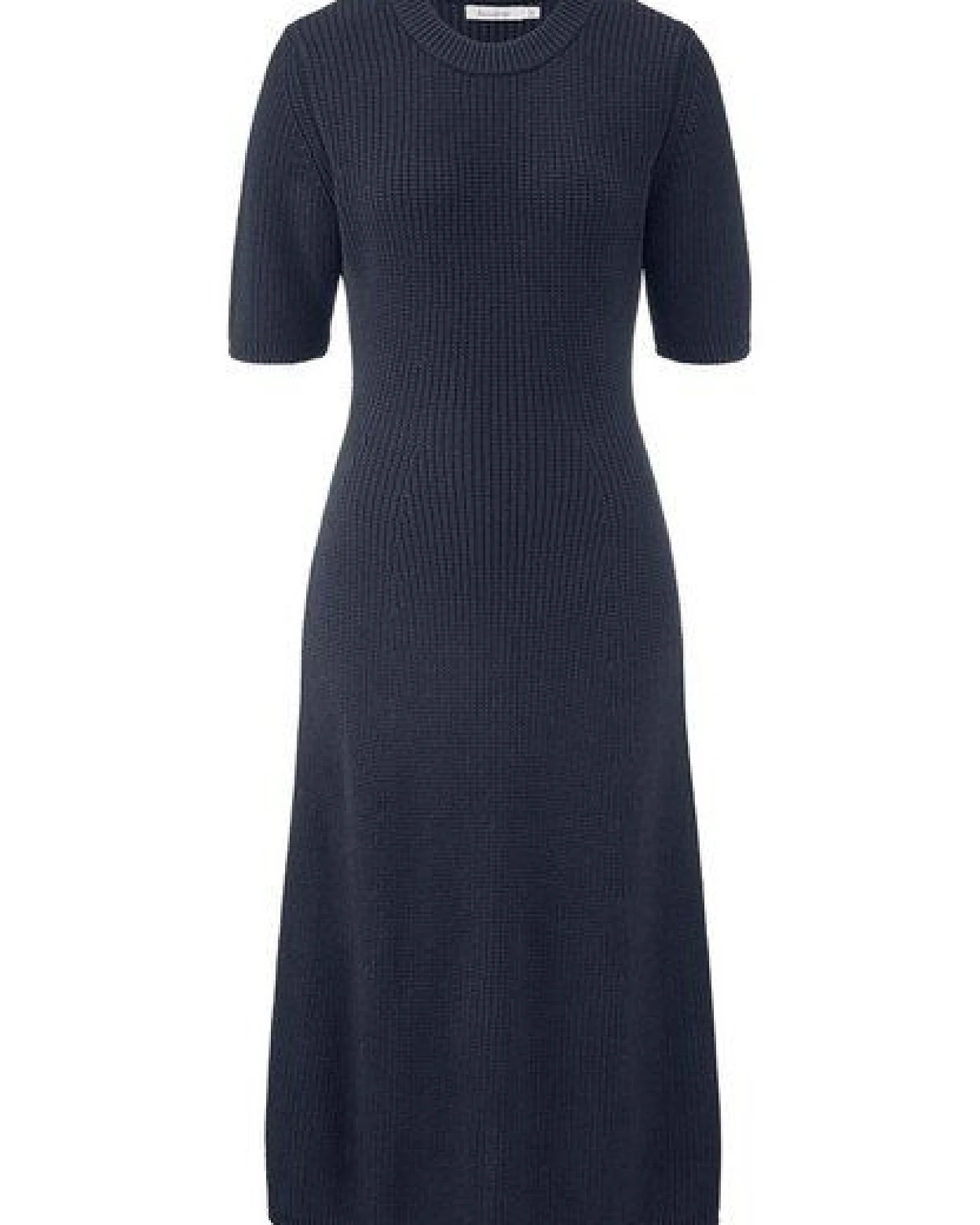 hessnatur Strick Kleid Midi Slim aus reiner Bio-Baumwolle – Ansicht 3