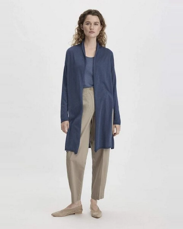 hessnatur Strick Jacke Oversized aus TENCEL Lyocell mit Bio-Baumwolle