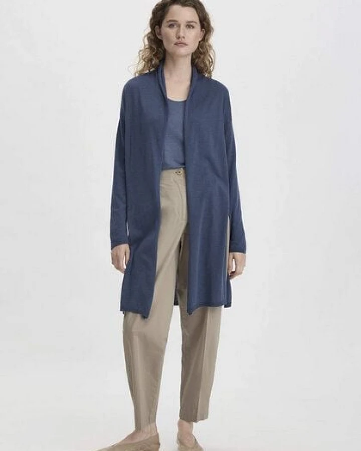 hessnatur Strick Jacke Oversized aus TENCEL Lyocell mit Bio-Baumwolle