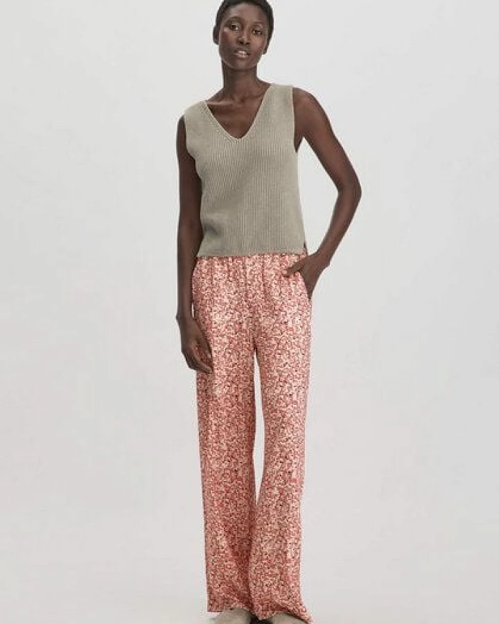 hessnatur Print Hose Wide Leg Relaxed aus LENZING ECOVERO Viskose
