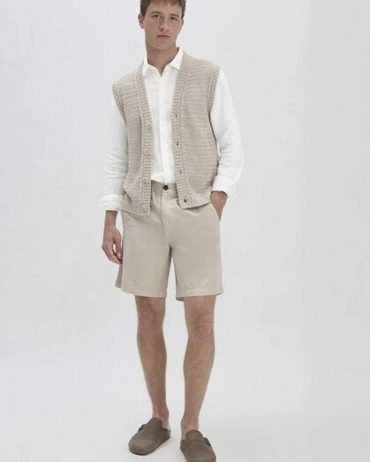 hessnatur Shorts Relaxed aus Bio-Baumwolle mit Leinen