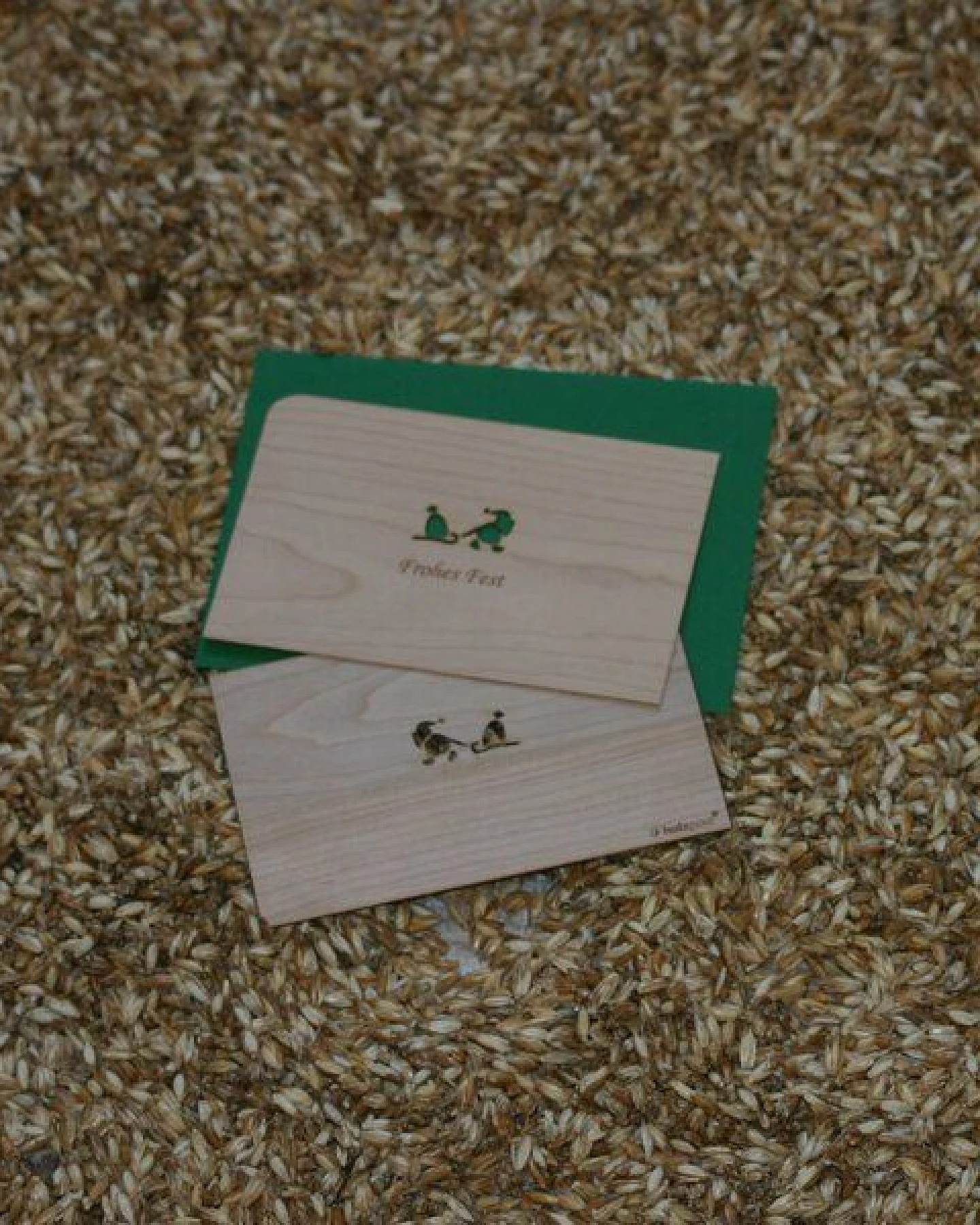 holzpost Weihnachtspostkarte aus Holz – Ansicht 2