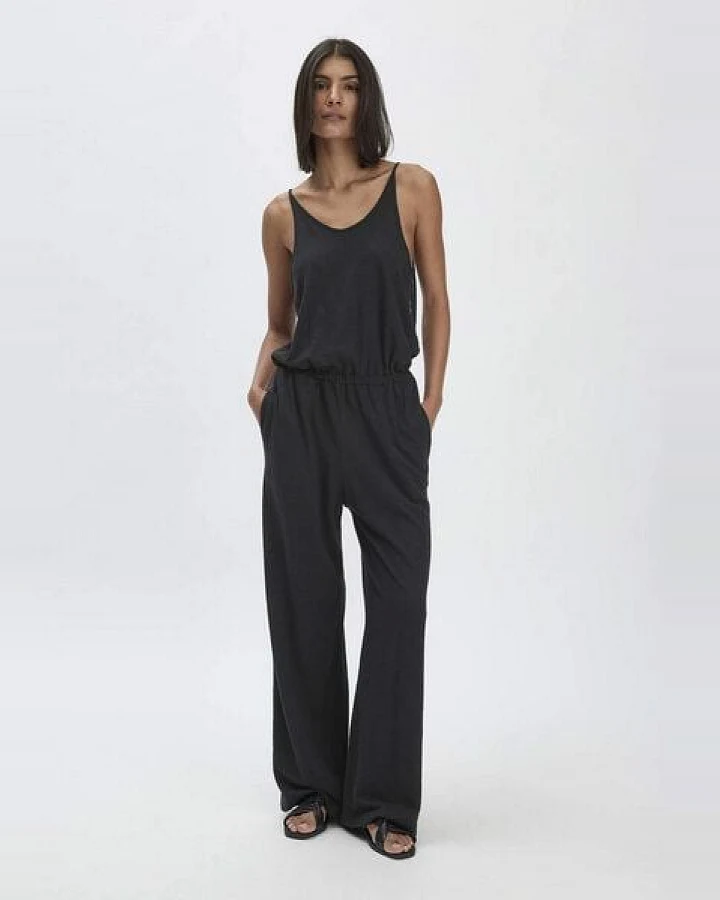 hessnatur Jersey Jumpsuit Relaxed aus Leinen und reiner Bio-Baumwolle