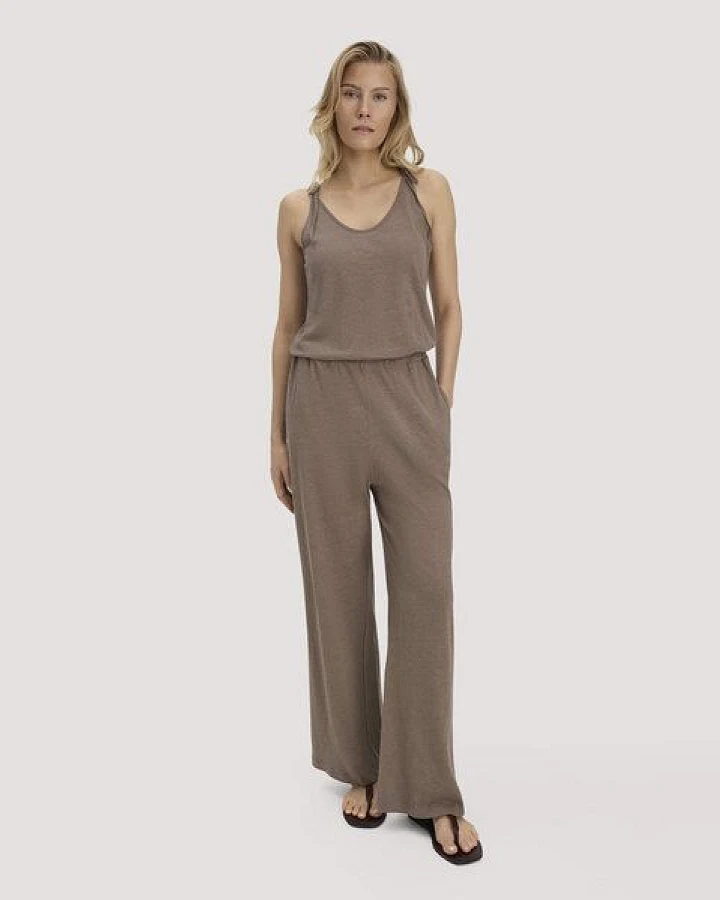 hessnatur Jersey Jumpsuit Relaxed aus Leinen und reiner Bio-Baumwolle