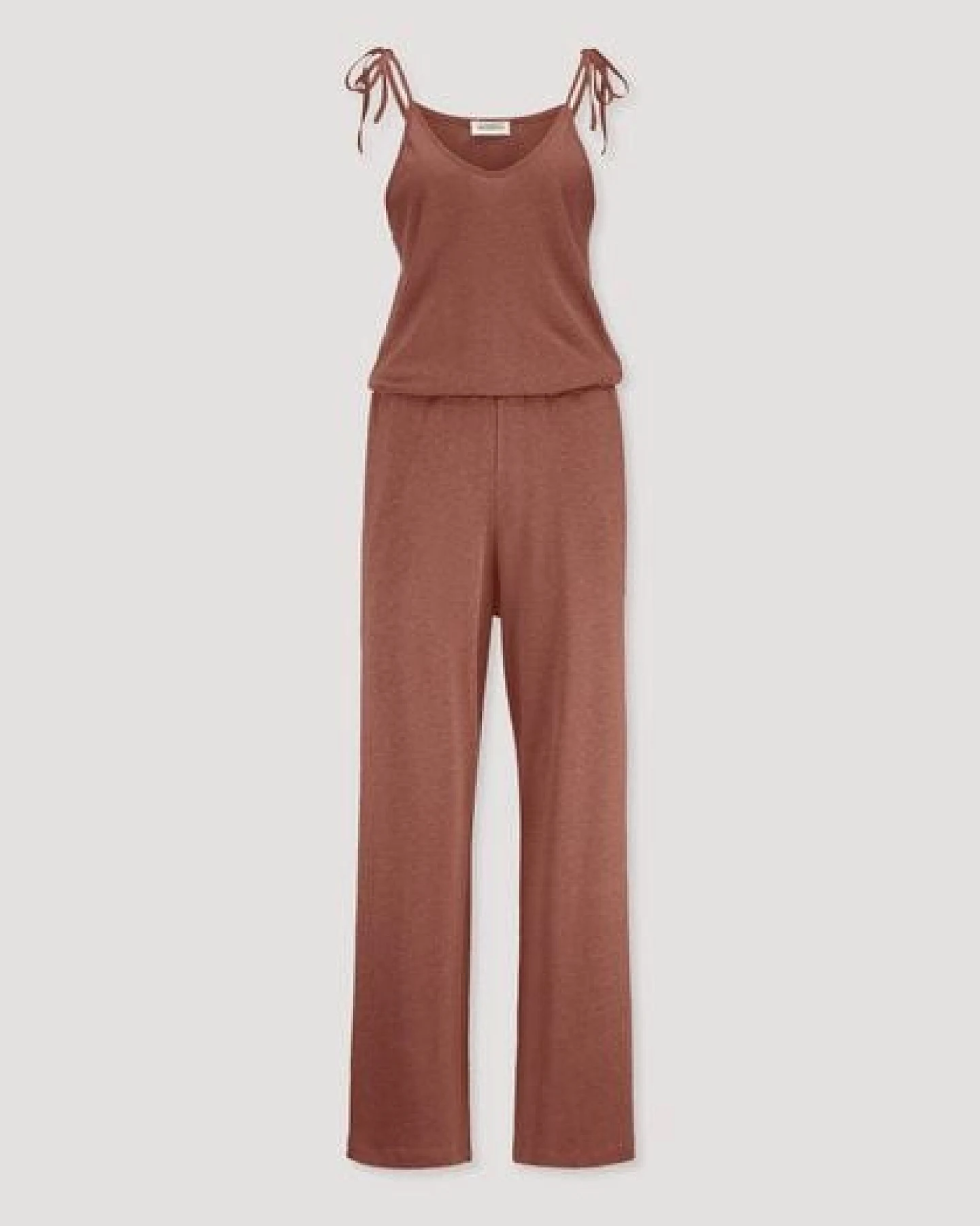 hessnatur Jersey Jumpsuit Relaxed aus Leinen und reiner Bio-Baumwolle – Ansicht 4