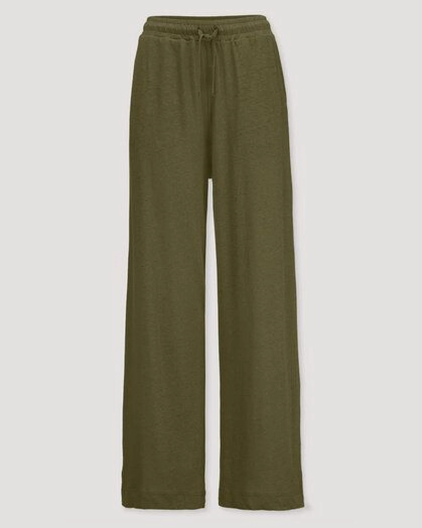 hessnatur Jersey Hose Wide Leg Relaxed aus reiner Bio-Baumwolle mit Leinen – Ansicht 4