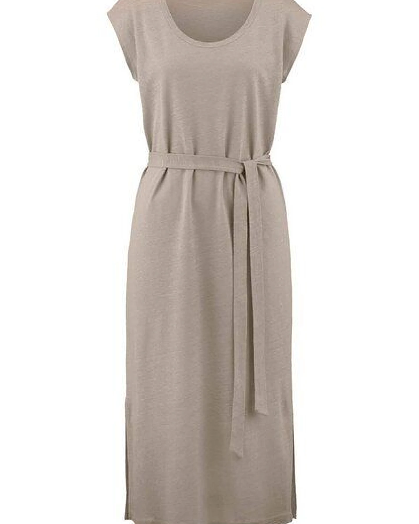 hessnatur Jersey Kleid Midi Relaxed aus Leinen und Bio-Baumwolle – Ansicht 3