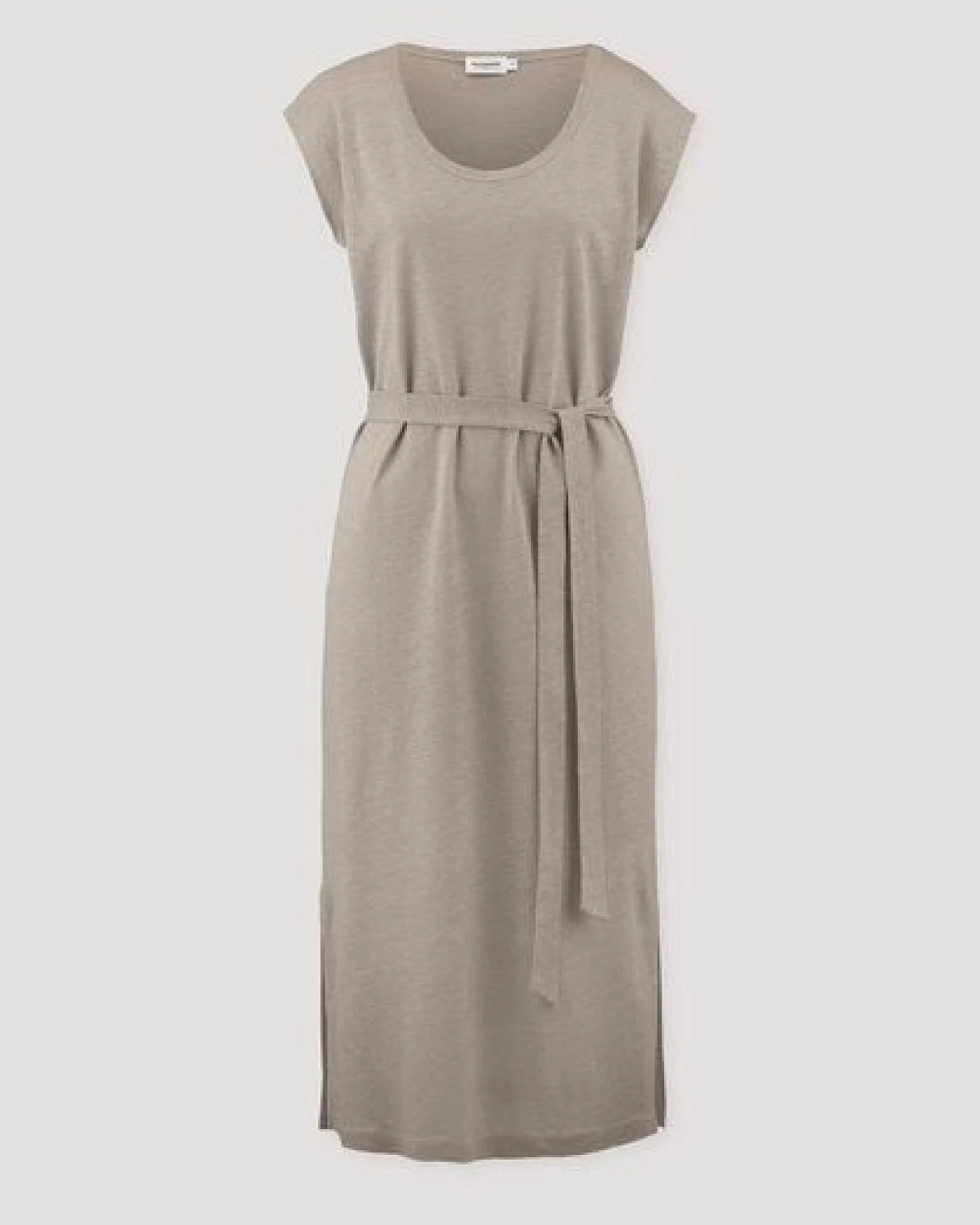 hessnatur Jersey Kleid Midi Relaxed aus Leinen und Bio-Baumwolle – Ansicht 4
