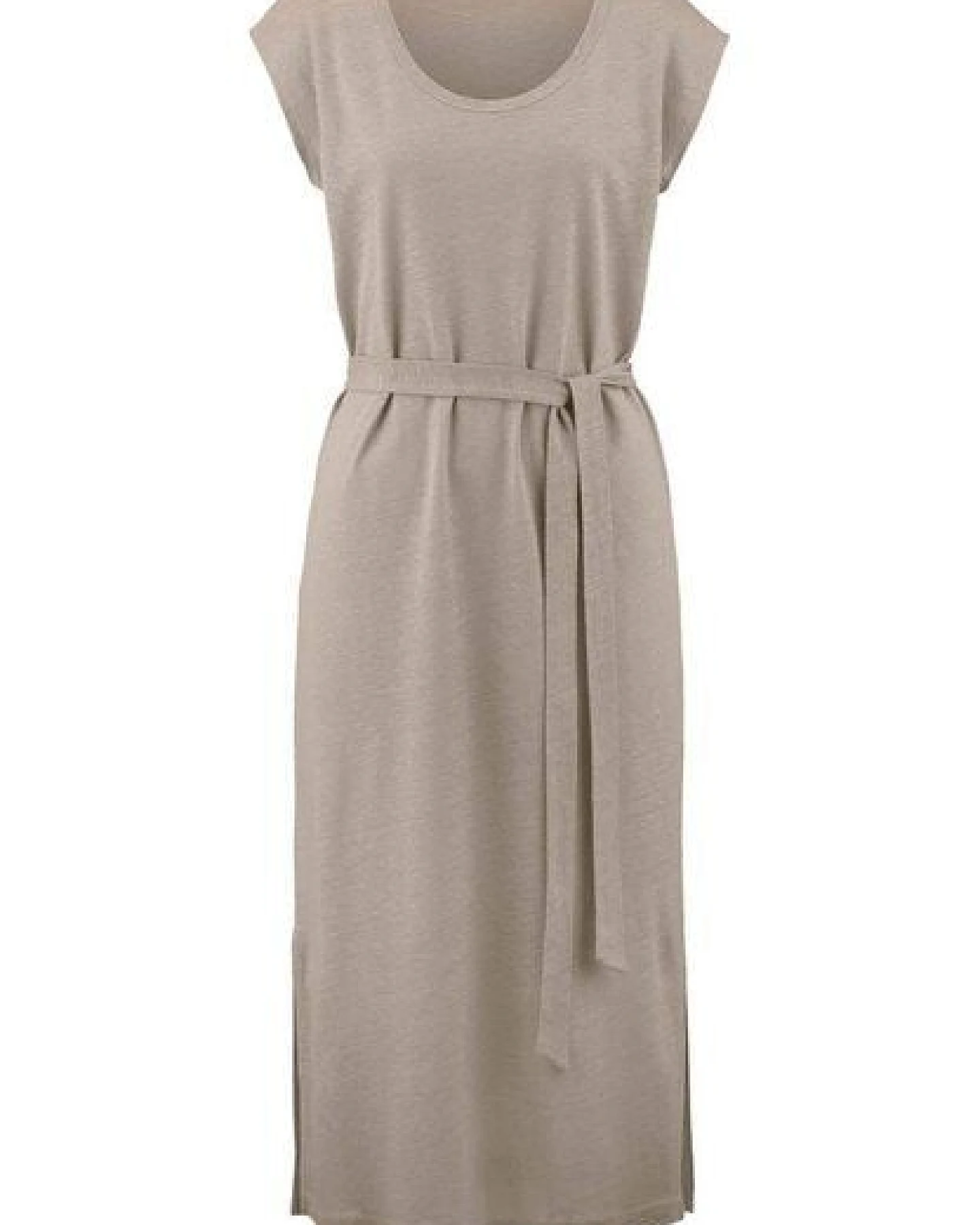 hessnatur Jersey Kleid Midi Relaxed aus Leinen und Bio-Baumwolle – Ansicht 3