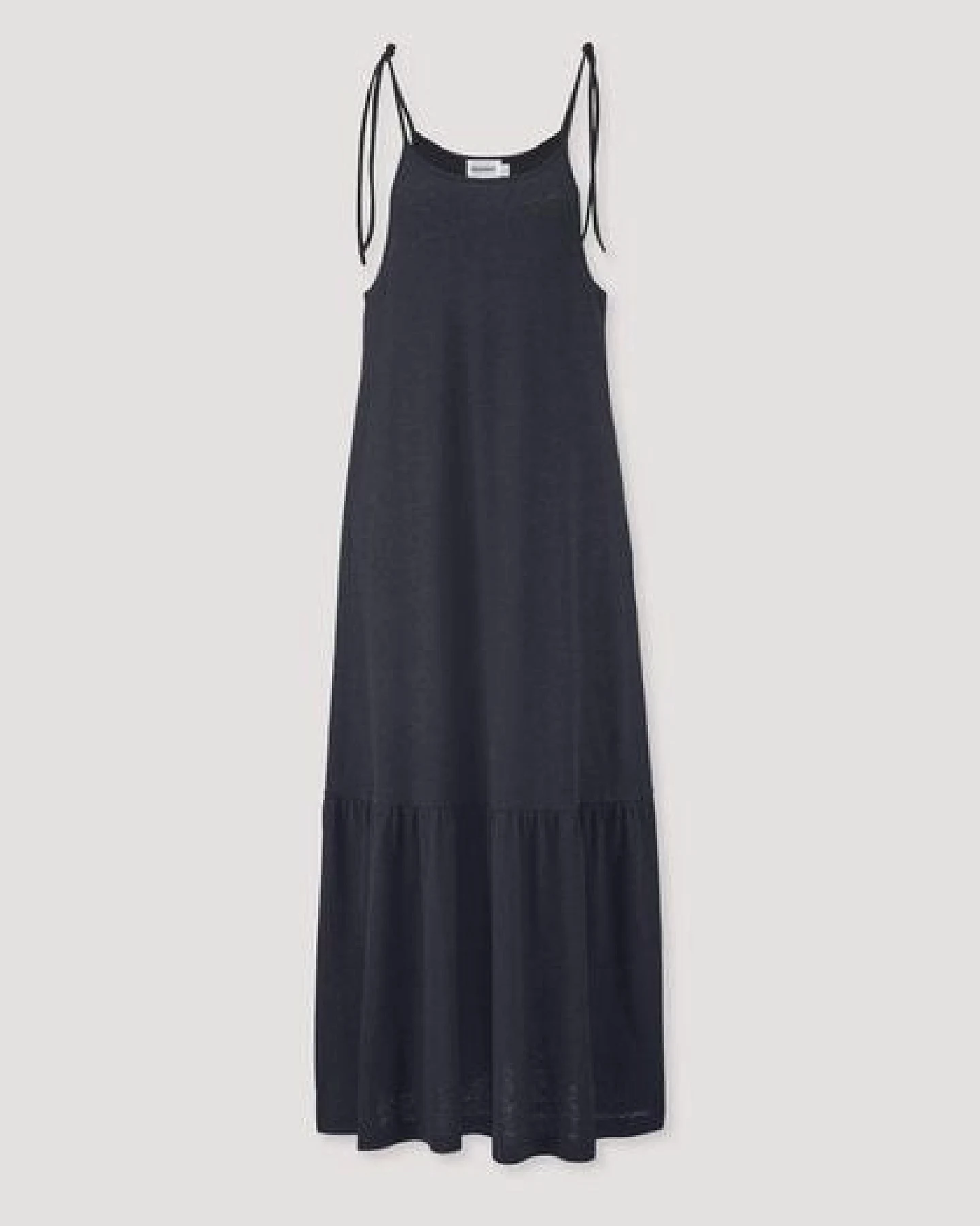 hessnatur Jersey Kleid Midi Relaxed aus reiner Bio-Baumwolle mit Leinen – Ansicht 4