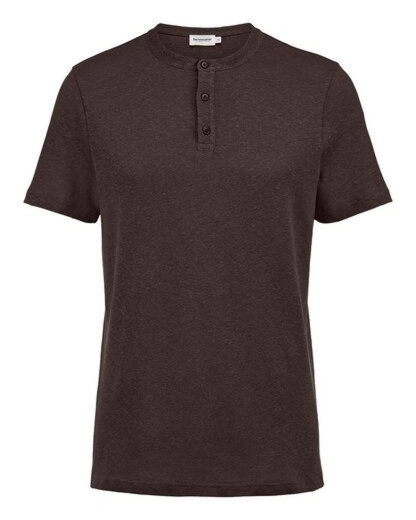 hessnatur Henley Shirt Regular aus Bio-Baumwolle und Leinen – Ansicht 3