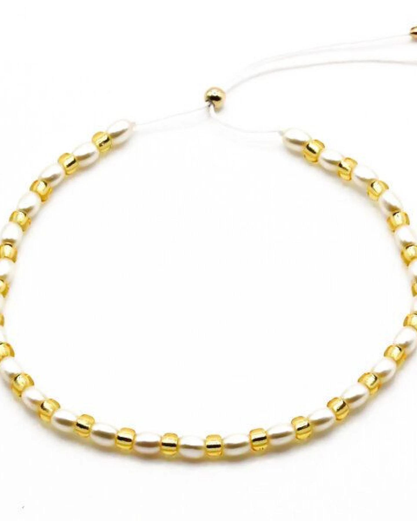 juni Veganes Perlenarmband Tropical Golden – Ansicht 2