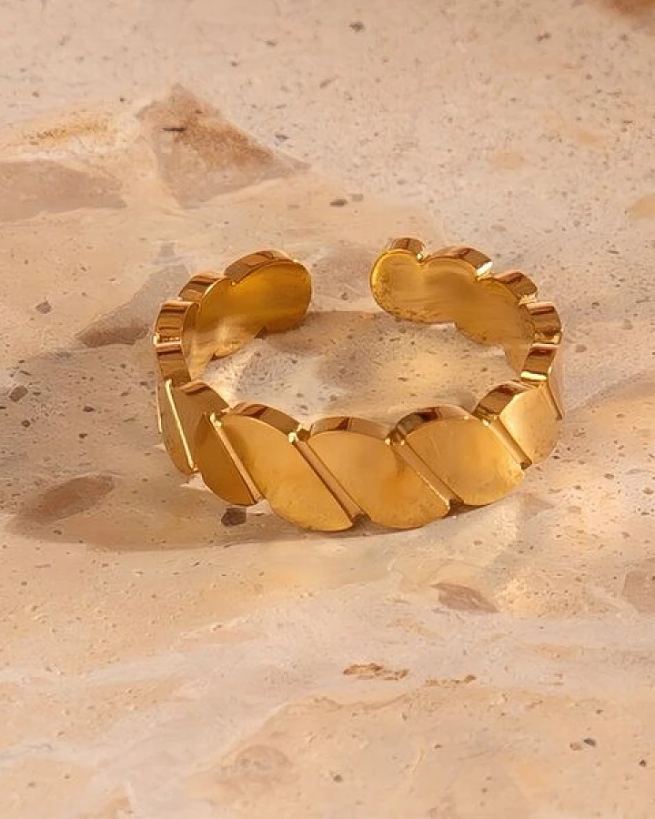 Größenvariabler LINE Ring ca. Ø 18mm von Elektropulli