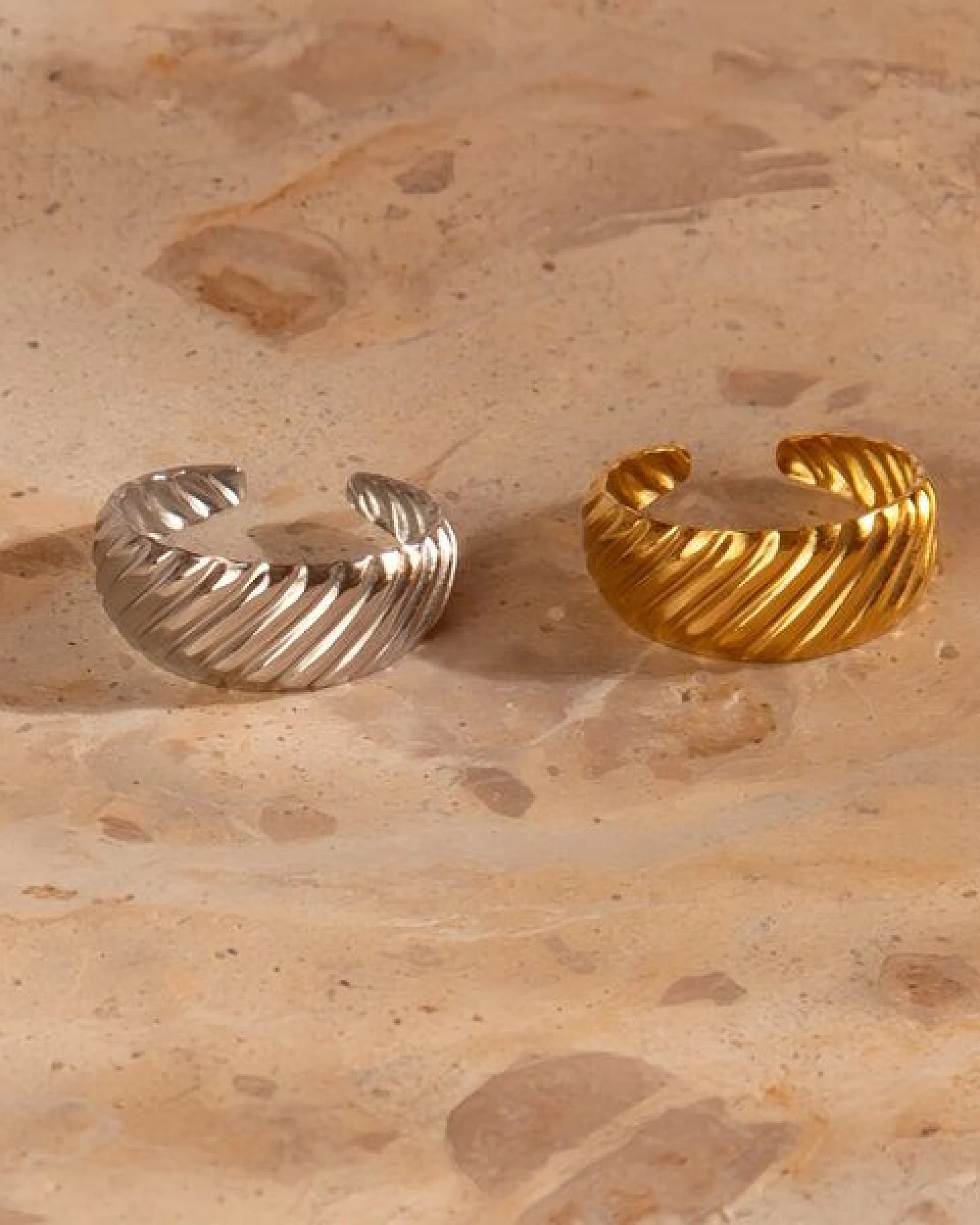 Größenvariabler BOHO LINE Ring ca. Ø 18 - 20mm von Elektropulli – Ansicht 2