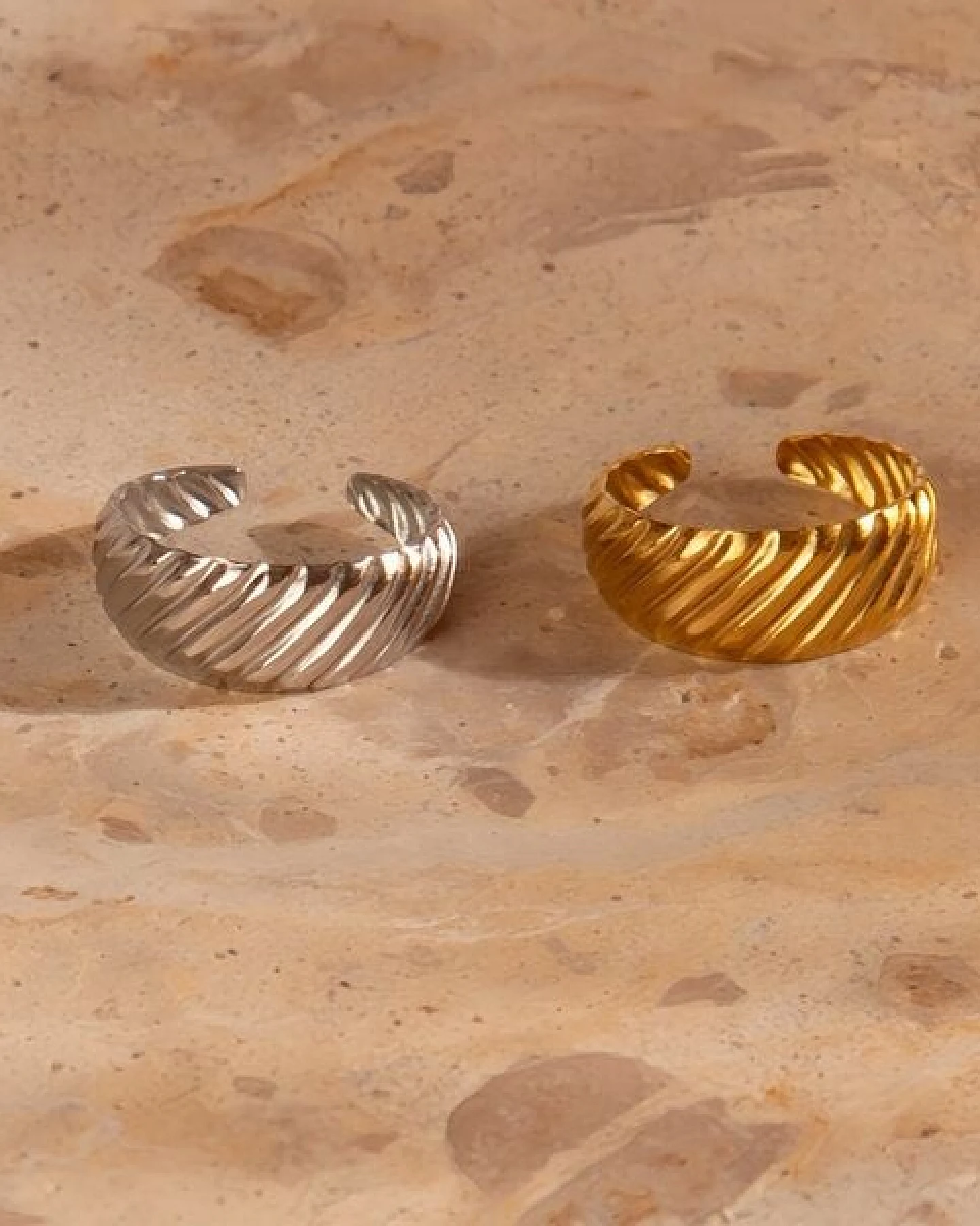 Größenvariabler BOHO LINE Ring ca. Ø 18 - 20mm von Elektropulli – Ansicht 2