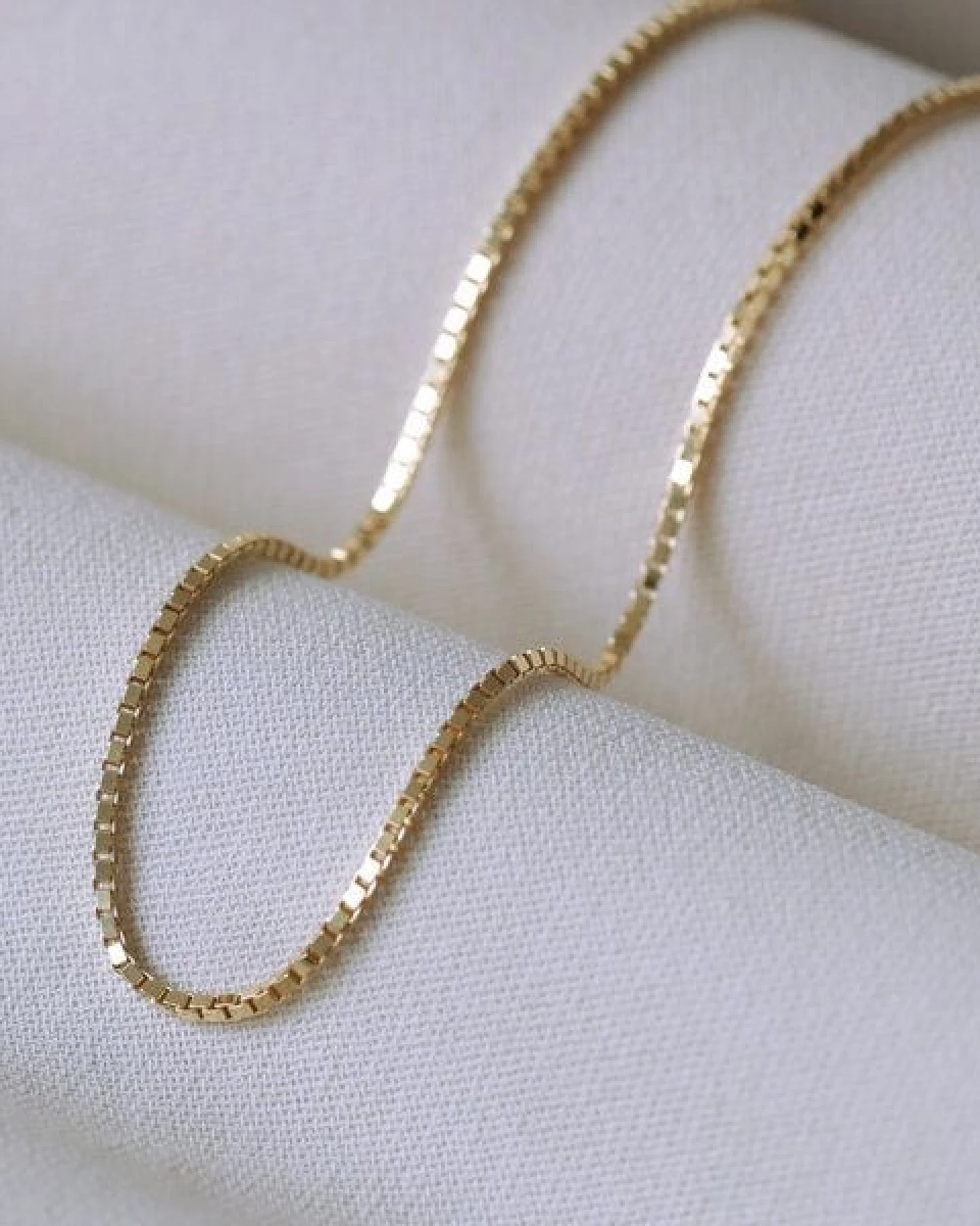 BELLYBIRD Jewellery Venezianerkette - eckige Kettenglieder/ Silber/ Silber vergoldet – Ansicht 3