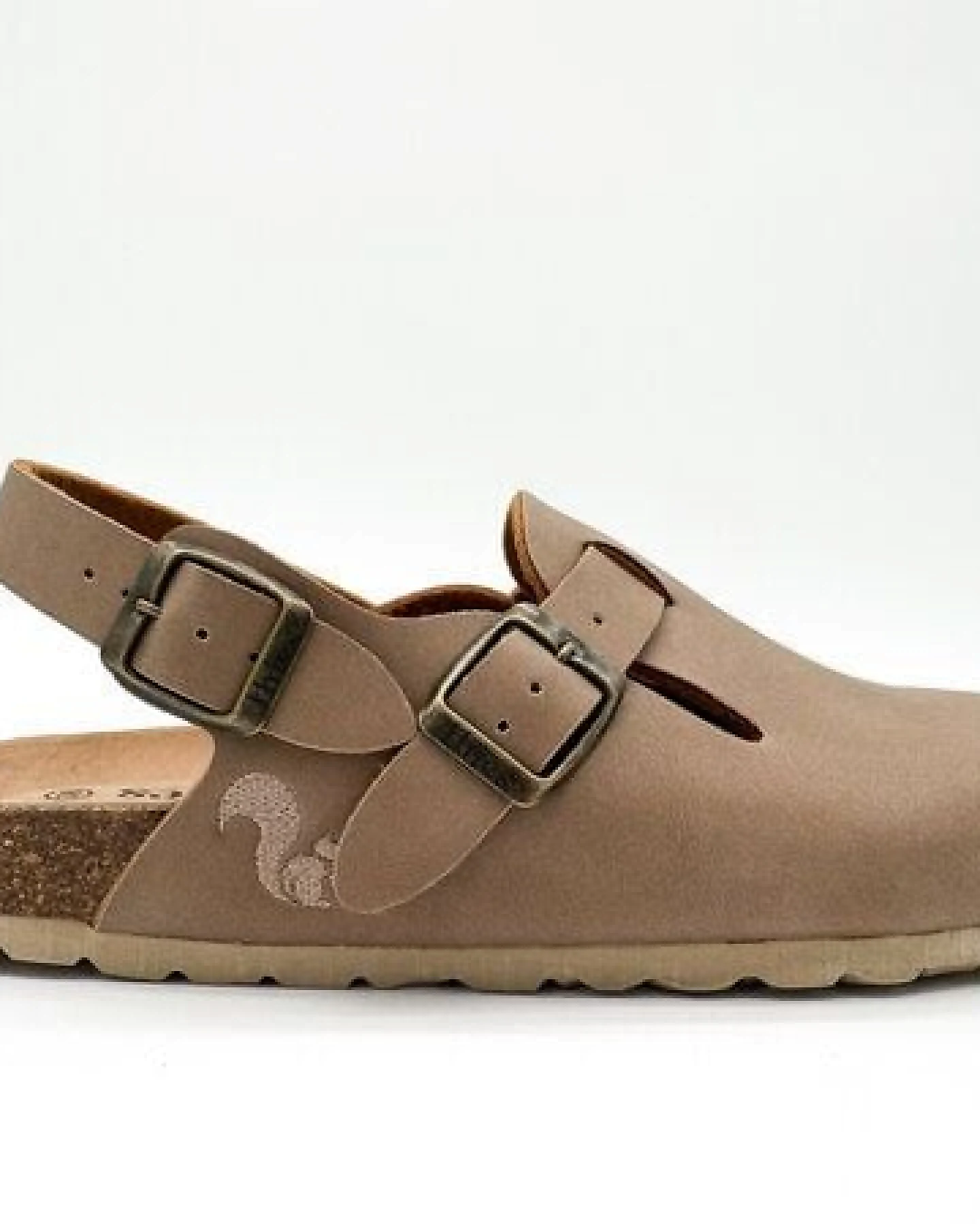 Vegane thies ® Eco Bio Backstrap Clogs aus rec. PET mit Kork-Tieffussbett – Ansicht 2