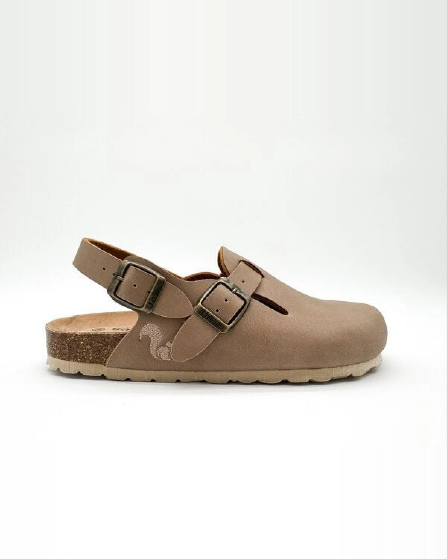 Vegane thies ® Eco Bio Backstrap Clogs aus rec. PET mit Kork-Tieffussbett – Ansicht 2