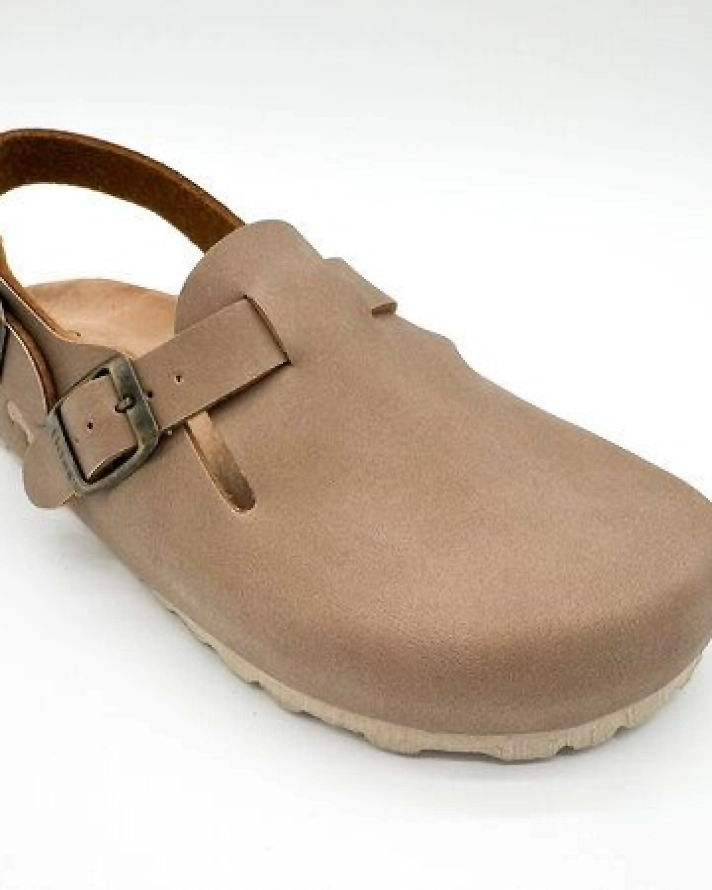 Vegane thies ® Eco Bio Backstrap Clogs aus rec. PET mit Kork-Tieffussbett – Ansicht 3