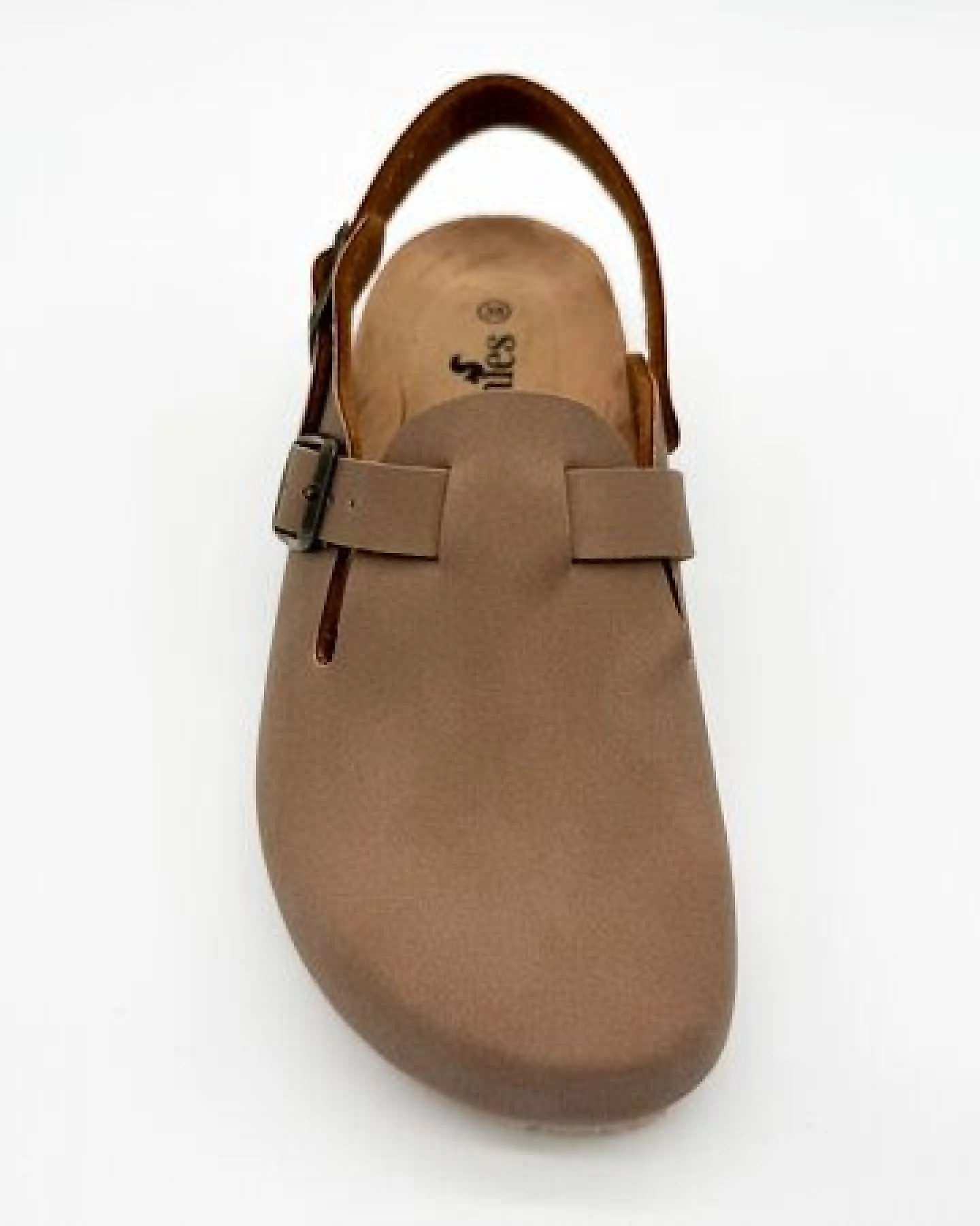 Vegane thies ® Eco Bio Backstrap Clogs aus rec. PET mit Kork-Tieffussbett – Ansicht 4