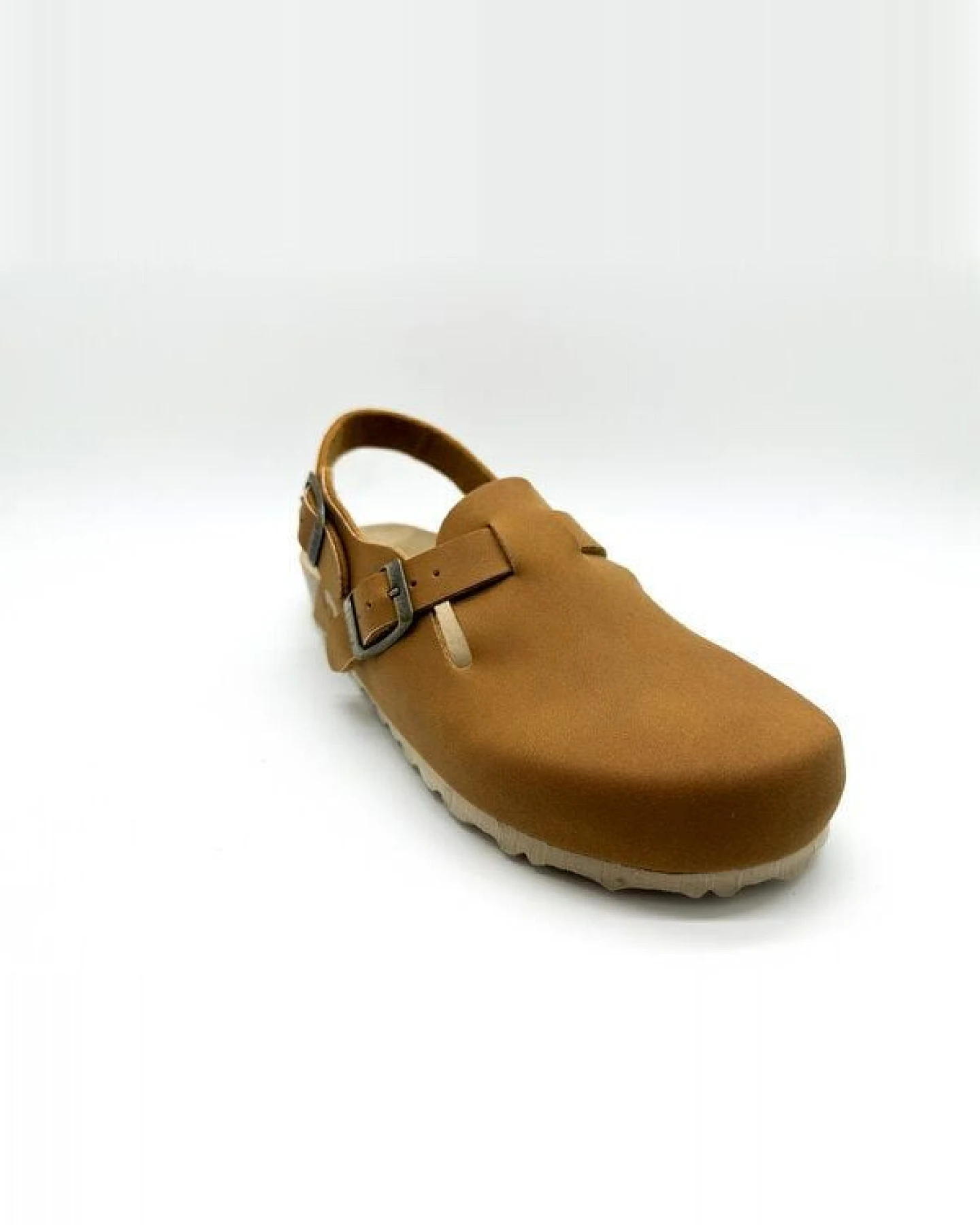 Vegane thies ® Eco Bio Backstrap Clogs aus rec. PET mit Kork-Tieffussbett – Ansicht 3